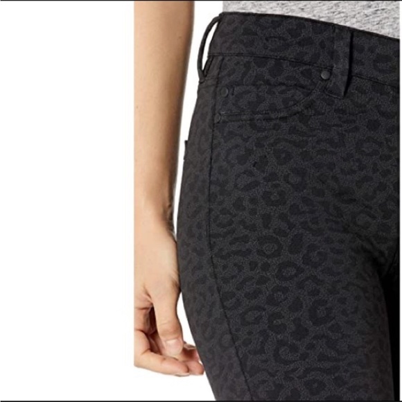 Liverpool NWT Madonna Black Charcoal Cheetah Print Leggings 0/25 - Picture 5 of 15